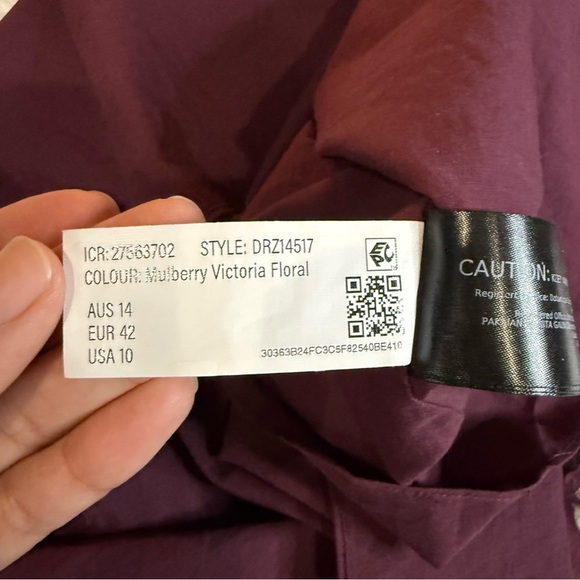 Ever New Purple Floral Long Sleeve Dress - Picture 13 of 14